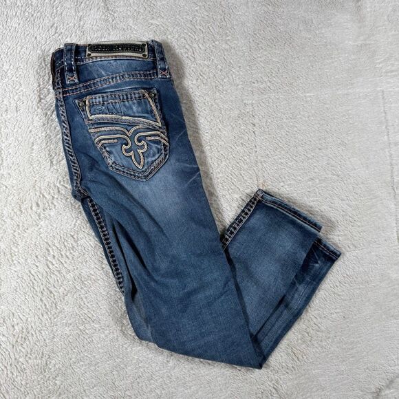 Rock Revival Caro Cropped Straight Skinny Women’s Jeans - Picture 2 of 9